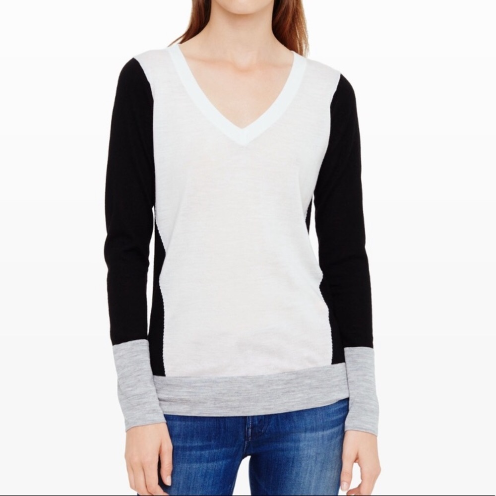 Club Monaco NWOT Agnes Intarsia Fine Wool Sweater
